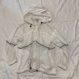 Cream color fishnet jacket